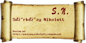 Sárközy Nikolett névjegykártya
